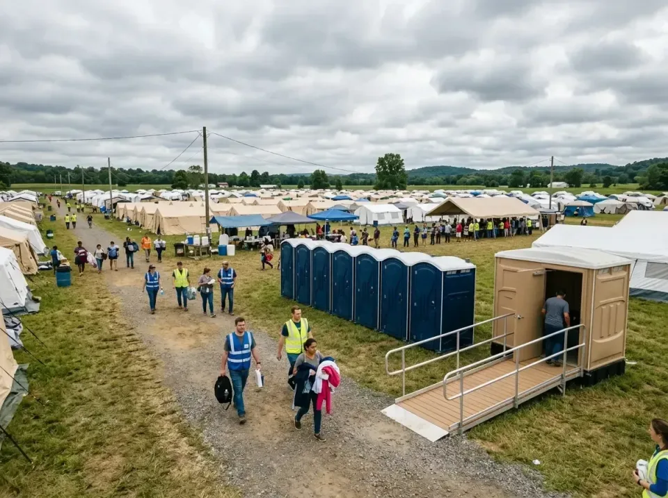 disaster-relief-camp-restrooms-010 — frequently asked questions, Dumpster & Portable Bathrooms Rental in Keowee Key, SC